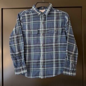 NWT Old Navy boys size large 10-12 soft flannel button down shirt